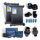 Kit Aquecimento Solar Piscina 26placas 3,7mt