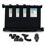 Kit Aquecimento Solar Piscina 4 Placas De 3m + Vqv