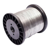 Kit Arame Aço Inox Cerca Elétrica Fio 0,60 Mm Bobina 800g