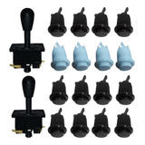 Kit Arcade #7 - 2 Comandos E 20 Botões Eletromatic