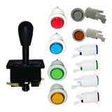 Kit Arcade Fliperama Com 10 Botões E 1 Comando Com Micros