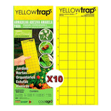 Kit Armadilha Adesiva Yellow Trap Insetos Voadores 10 Un