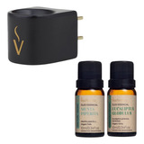 Kit Aromatizador C/ Óleos Essenciais P/ Rinite Menta Eucalip