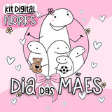 Kit Arquivo Digital Flork Bento Dia Das Mães Lt10 Png