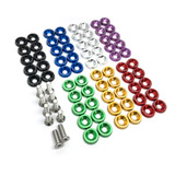 Kit Arruela Billet Com Parafuso Inox M6 Allen Colorido X10