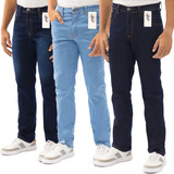 Kit Atacado 3 Calça Jeans Masculina Tradicional (sortidas)