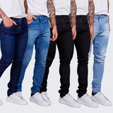 Kit Atacado 5 Calça Jeans Masculina