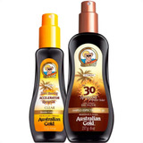 Kit Australian Gold Acelerador Bronze + Protetor Gel 30 Fps