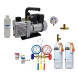 Kit Automotivo Bomba De Vacuo 5cfm / Manifold / Gás R134a