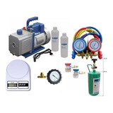 Kit Automotivo Bomba De Vacuo 5cfm Manifold Engates Balança