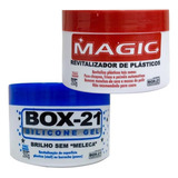 Kit Automotivo Box 21 Silicone Gel E Revitalizador 250g Cor Branco