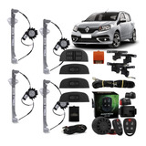 Kit Automotivo Sandero Vidro Trava Tragial Alarme Positron