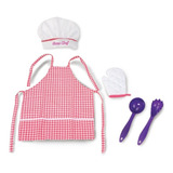 Kit Avental Criança Menina Gran Chef - Nig