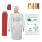 Kit Avental Descartável Manga Longa + Lâmina Microblanding