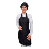 Kit Avental E Touca Cozinheiro Padaria Cozinha Unissex