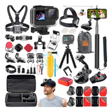 Kit Aventura Caixa Estanque Acessório Gopro