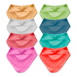 Kit Babador Bebê Bandana Infantil 10 Peças Dupla Face Oferta