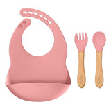 Kit Babador Pega Migalhas Talheres Silicone