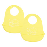 Kit Babador Silicone Bebê Impermeável Blw