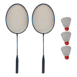 Kit Badminton 2 Raquetes + 3