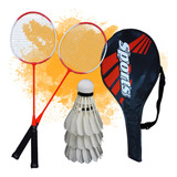 Kit Badminton Com 2 Raquetes +