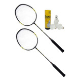 Kit Badminton Profissional C/ 2 Raquetes