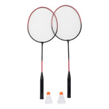 Kit Badminton Raquetes Petecas E Bolsa