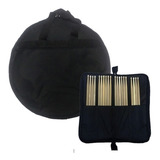 Kit Bag De Baquetas Com 10 Pares 5a + Bag De Pratos