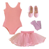 Kit Bailarina C/ Saia De Tule Tou Tou Ballet/ Collant Regata