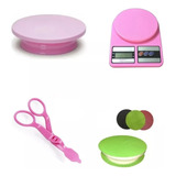 Kit Bailarina Giratoria + Balança Digital P Bolos E Tortas