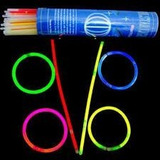 Kit Balada Festa Neon-100 Pulseiras Neon+15 Colares Piscas 