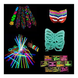 Kit Balada Neon 160 Itens Para Festa Acessorios Variados