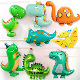 Kit Balão Dinossauro 4d Gigante Metalizado Baby 5 Unidades