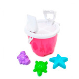 Kit Balde Baldinho Praia Infantil Castelo Areia 06 Peças