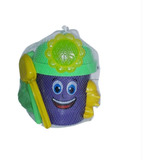 Kit Balde De Praia Areia Infantil Castelo Verão Agua Grande