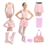 Kit Ballet Balé Bailarina Uniforme 7 Peças Com Bolsa Inverno