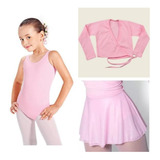 Kit Ballet Infantil - Collant, Saia E Bolero 