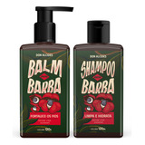 Kit Balm E Shampoo Premium Para Barba Don Alcides Guaraná