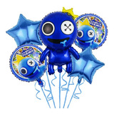 Kit Balões Rainbow Friends Azul Babão - 5 Unidades