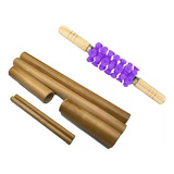 Kit Bambu + Rolo Para Massagem