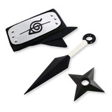 Kit Bandana Akatsuki + Kunai + Shuriken - Naruto Cosplay