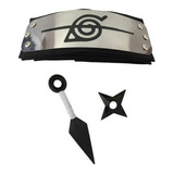 Kit Bandana Akatsuki + Kunai + Shuriken - Naruto Cosplay