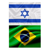 Kit Bandeira De Israel + Bandeira