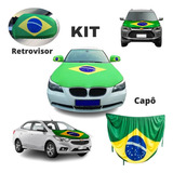 Kit Bandeira Do Brasil De Carro