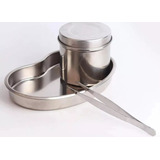 Kit Bandeja Aço Inox Cuba Rim Odontológico Medicina Estética