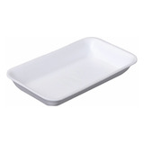 Kit Bandeja De Isopor B2 Rasa Branca Fardo C/ 100 Unidade 