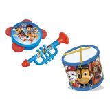 Kit Bandinha Patrulha Canina Pandeiro corneta bumbo Elka