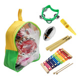Kit Bandinha Ritmica Infantil C/ 5 Instrumentos Liverpool