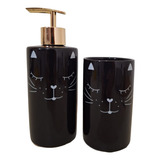 Kit Banheiro Conjunto Lavabo Porta Sabonete Líquido 