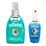 Kit Banho A Seco 200ml Com Colônia Blueberry Beeps 60ml Pet